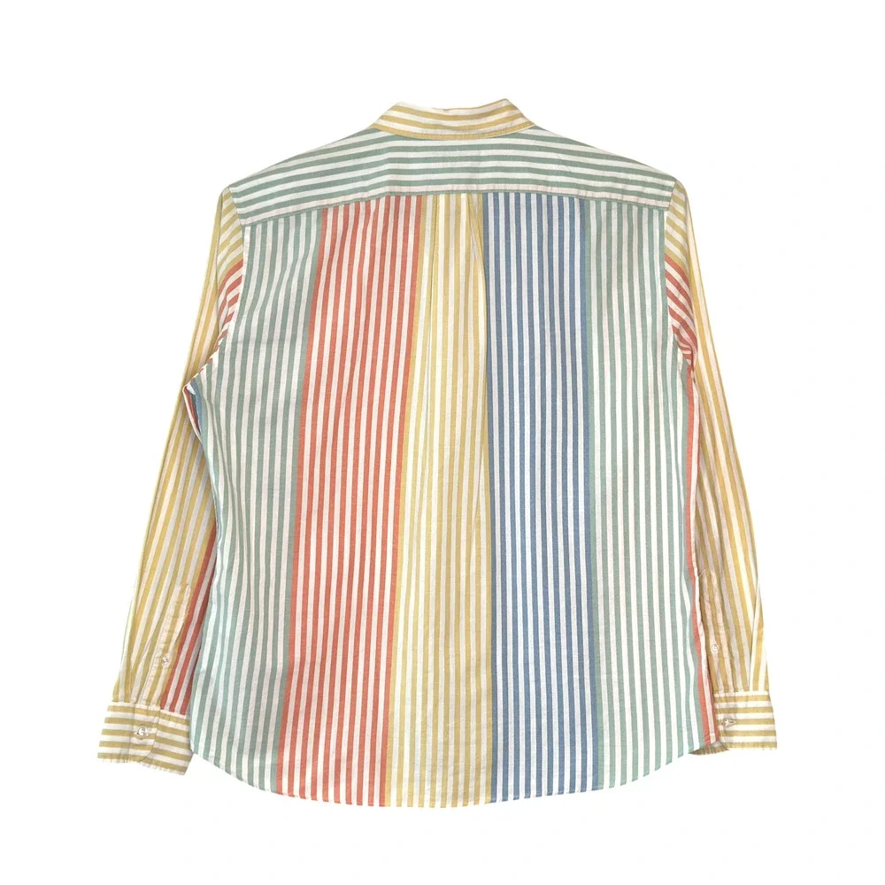 J Crew Broken-In Oxford Shirt Men XXL Slim Multi Striped Button Down Cotton NWT